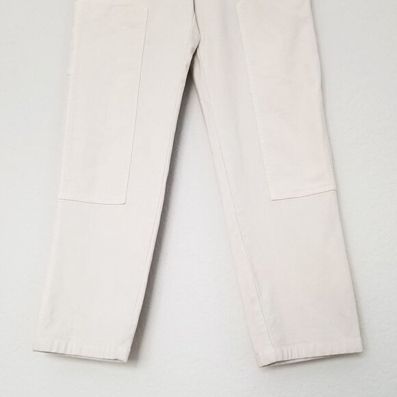 Wilfred Free Aritzia Brennan High Rise Utility Pants Size 6 Birch Off White $128 - Picture 11 of 16